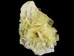 Yellow Barite Crystal Cluster - Peru #64141-2